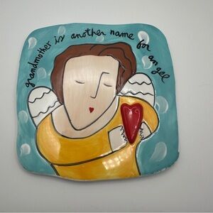 Tile Trivet Wall-hanging Grandmother is Another Name for Angel Sandra Magsamen